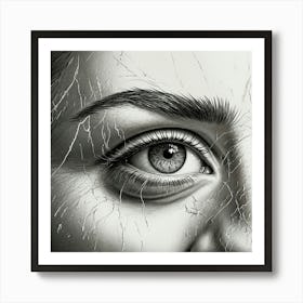 Woman'S Face 1 Art Print