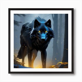 Majestic Wolf Art Print