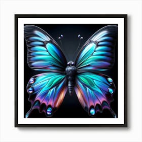 Blue Butterfly 2 Art Print