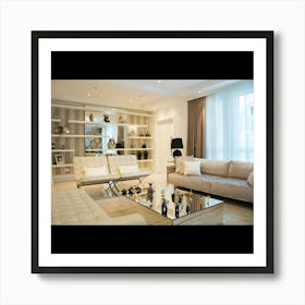 Modern Living Room 2 Art Print