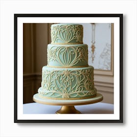 Deco Wedding Cake 1 Art Print