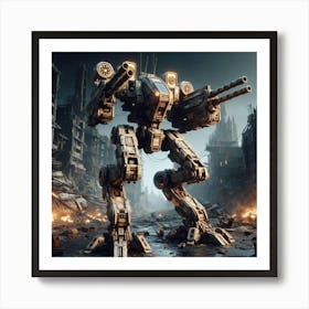 Battle Mech 2 Art Print