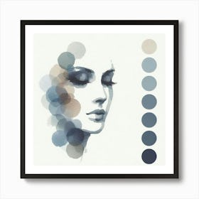 Woman'S Face 8 Art Print