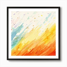 Abstract Watercolor Painting 5 Art Print