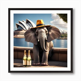 Havana Elephant Sydney Opera House Art Print
