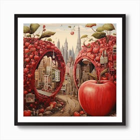 Apple City 1 Art Print