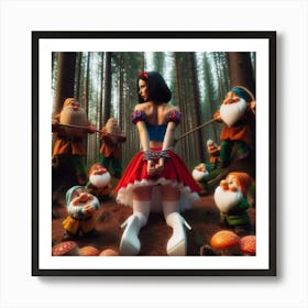 Snow White And The Seven Dwarfs 16 Art Print
