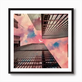 Cloud City Square Art Print