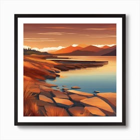 Warm shores Art Print