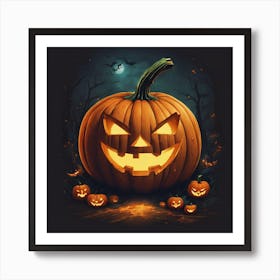 Halloween Pumpkin Art Print