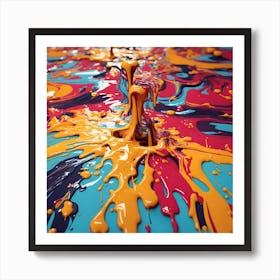 Splatter Painting Art Print