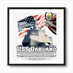 Uss Oakland (Lcs 24) Independence Class Littoral Combat Ship Art Print