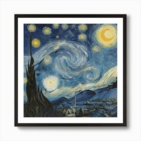 Starry Night By Vincent Image 1 Art Print 2 Art Print