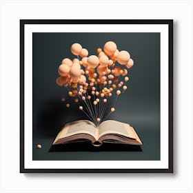 Book With Balloons Art Print