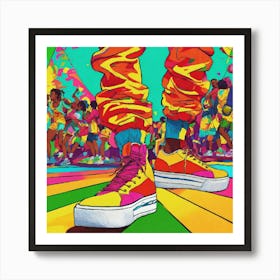 Hip Hop Street Dancing Art Print