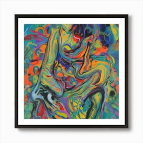 Psychedelic Woman Art Print