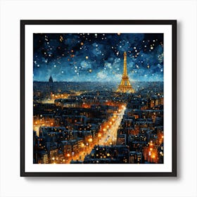 Paris At Night 10 Art Print