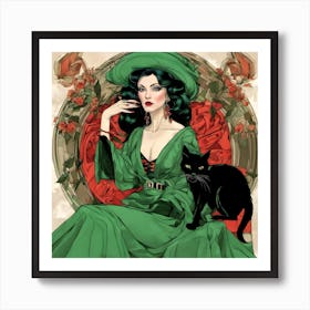 The Green Witch Art Print