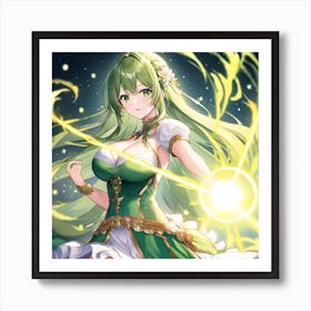 Green Mage Val Art Print