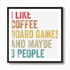 I Like Coffee Aquascaping & Maybe 3 People Men Women Vintage Art Print