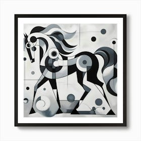 Abstract Horse 6 Art Print