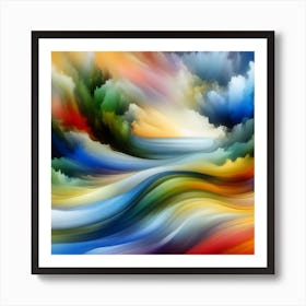 Harmony in Hues: A Seasonal Serenade Art Print