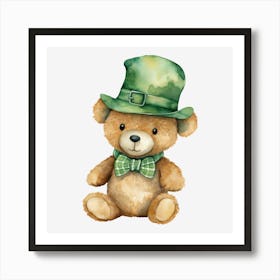 St Patrick'S Day Teddy Bear 9 Art Print