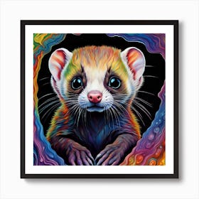 Ferret Art Print