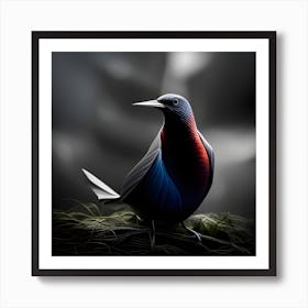 Bird In The Grass Art Print