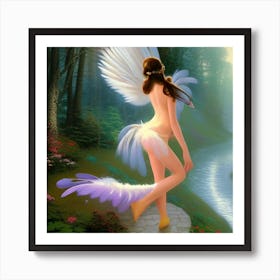 Fairy In The Forest Art Print