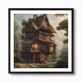 House In The Woods Art Print