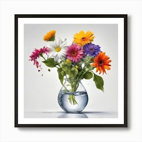 Flowers In A Vase 4 Art Print