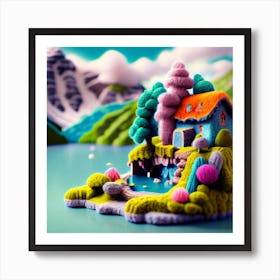 House On A Lake Art Print