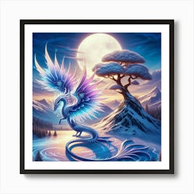 Blue Dragon Art Print