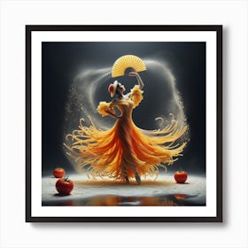 Spaghetti Flamenco Dancer Art Print