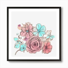 Flowers In A Vase Art Print