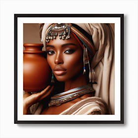 Beautiful African Woman Art Print