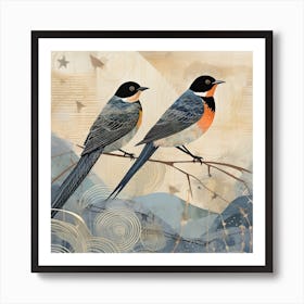 Bird In Nature Barn Swallow 3 Art Print