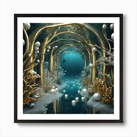 Underwater Tunnel Art Print