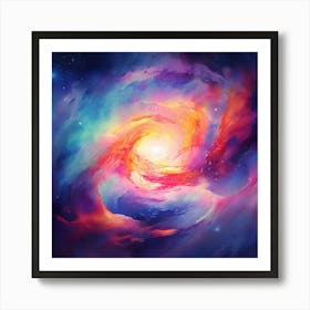 Galaxy Painting 6 Art Print