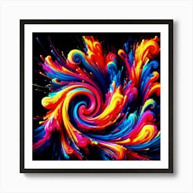 Colorful Swirl 2 Affiche