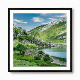 Lake In The Mountains 1 Art Print