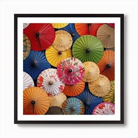 Colorful Umbrellas 5 Art Print