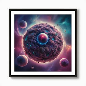 Space Planet Art Print