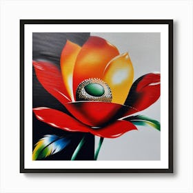 Flower Painting Art Print