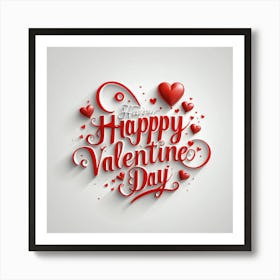 Happy Valentine'S Day 3 Art Print