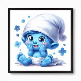 Smurf Baby 1 Art Print