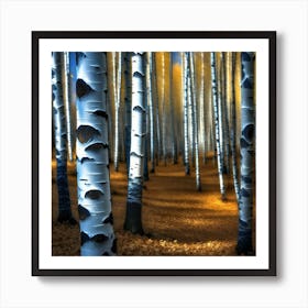 Birch Trees 20 Art Print