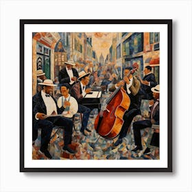 Jazz In New Orleans 1 Art Print