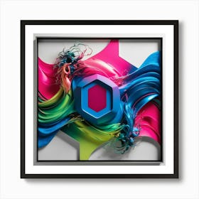 Leonardo Phoenix A Vibrant And Abstract Digital Artwork Servin 0 Art Print